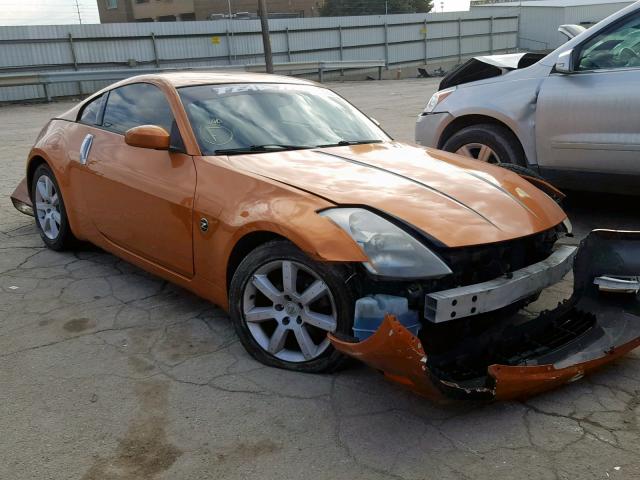 JN1AZ34D63T107066 - 2003 NISSAN 350Z COUPE ORANGE photo 1