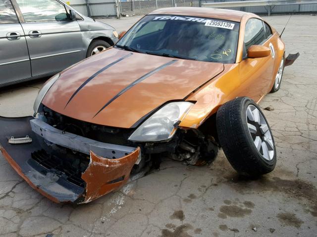 JN1AZ34D63T107066 - 2003 NISSAN 350Z COUPE ORANGE photo 2