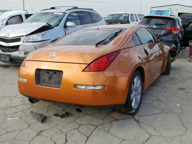 JN1AZ34D63T107066 - 2003 NISSAN 350Z COUPE ORANGE photo 4