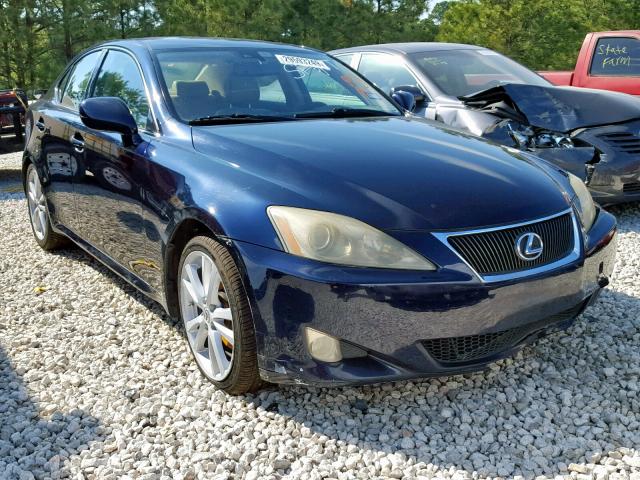 JTHBK262072027140 - 2007 LEXUS IS 250 BLUE photo 1