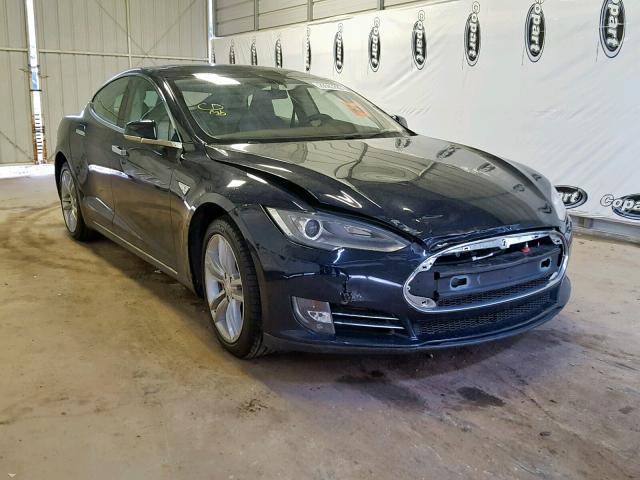 5YJSA1DP2CFP02345 - 2012 TESLA MODEL S BLUE photo 1