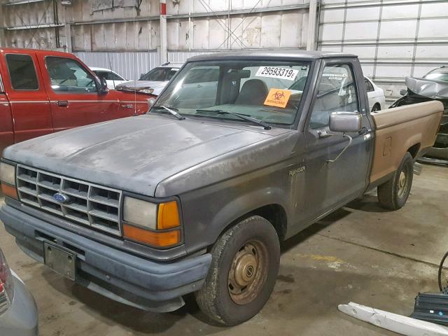 1FTCR10U6NPA62870 - 1992 FORD RANGER GRAY photo 2