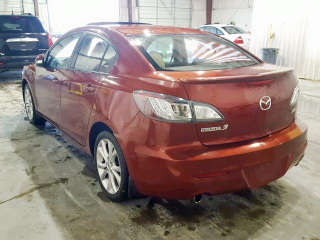 JM1BL1S50A1144917 - 2010 MAZDA 3 S RED photo 3