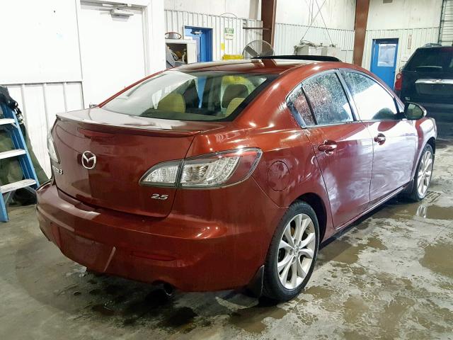 JM1BL1S50A1144917 - 2010 MAZDA 3 S RED photo 4