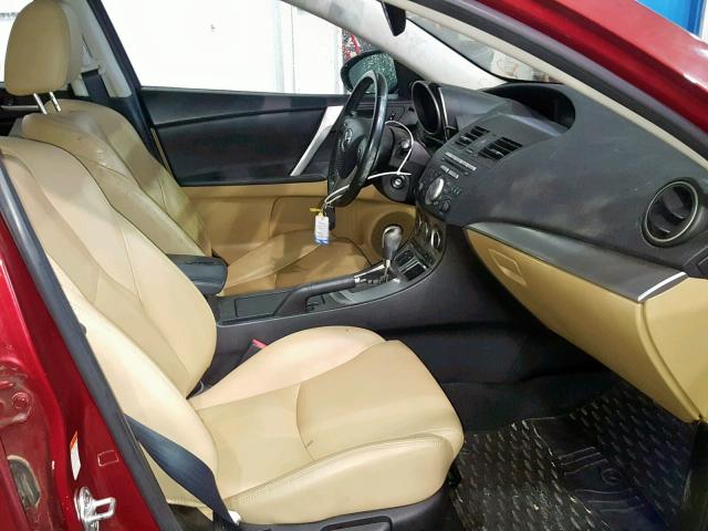 JM1BL1S50A1144917 - 2010 MAZDA 3 S RED photo 5