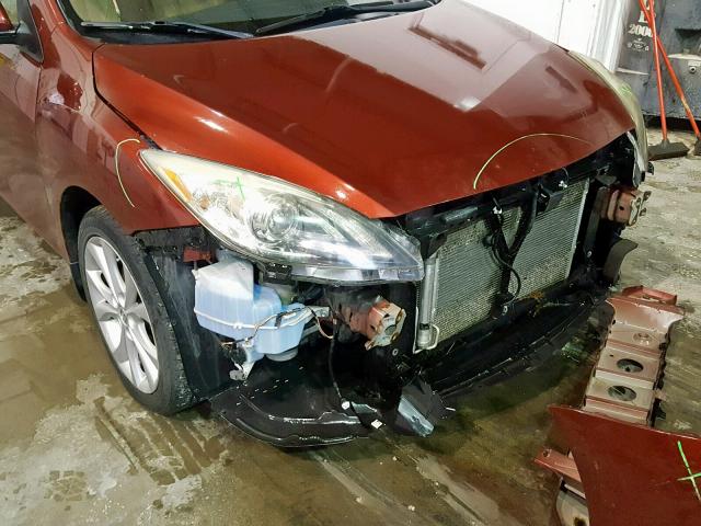 JM1BL1S50A1144917 - 2010 MAZDA 3 S RED photo 9