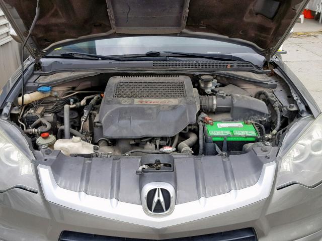 5J8TB18517A021815 - 2007 ACURA RDX TECHNO GRAY photo 7