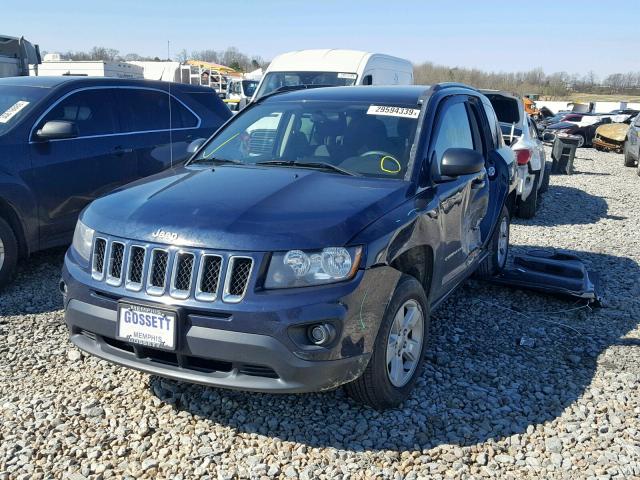 1C4NJCBA3FD427491 - 2015 JEEP COMPASS SP BLUE photo 2