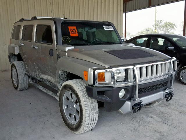 5GTEN13E498108116 - 2009 HUMMER H3 GRAY photo 1