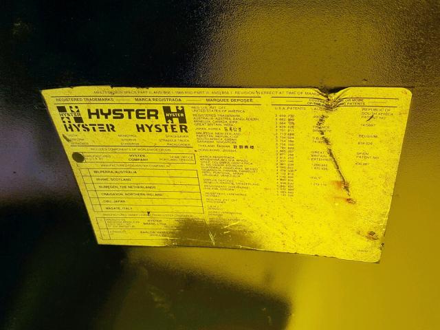 195A - 2008 HYST FORKLIFT YELLOW photo 10