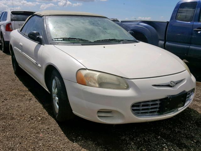 1C3EL45U11N719007 - 2001 CHRYSLER SEBRING LX WHITE photo 1