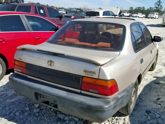 JT2AE09B1R0076519 - 1994 TOYOTA COROLLA LE GOLD photo 4