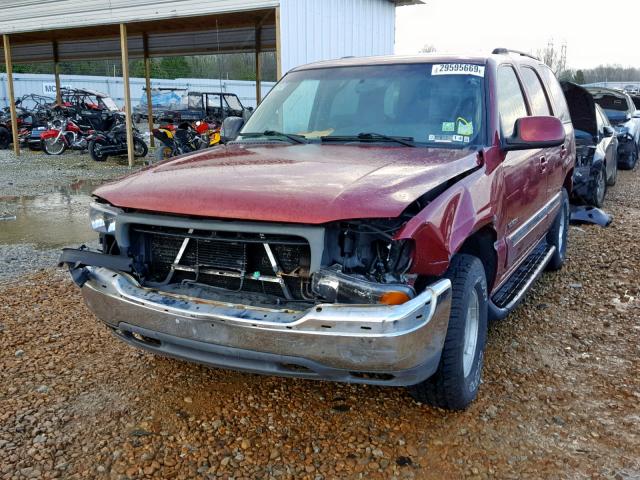 1GKEC13V13R304467 - 2003 GMC YUKON MAROON photo 2