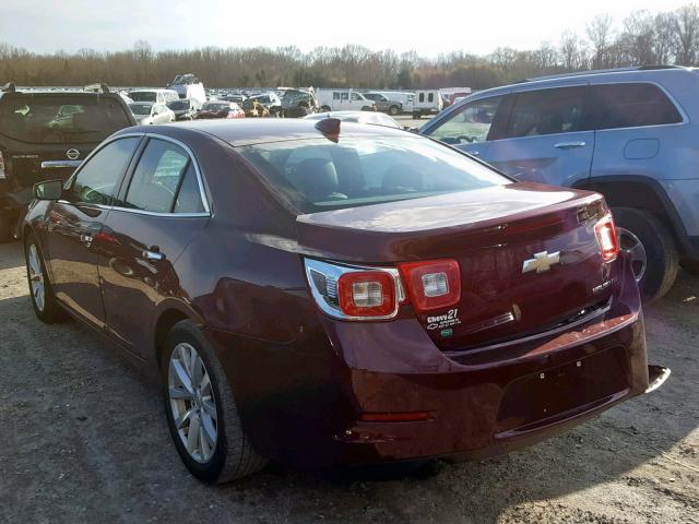 1G11F5SLXFF166452 - 2015 CHEVROLET MALIBU LTZ BURGUNDY photo 3