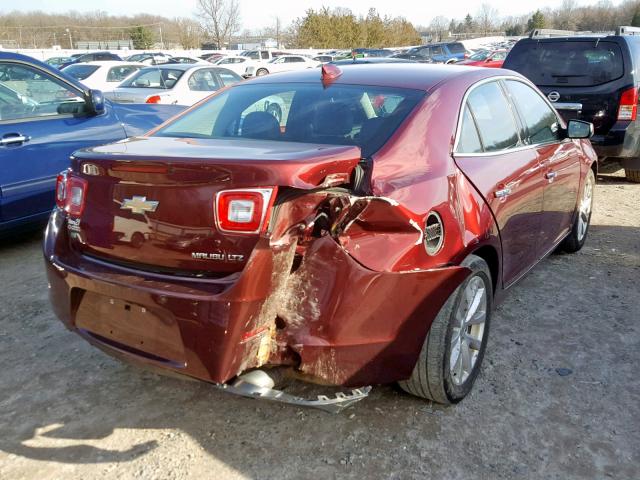 1G11F5SLXFF166452 - 2015 CHEVROLET MALIBU LTZ BURGUNDY photo 4