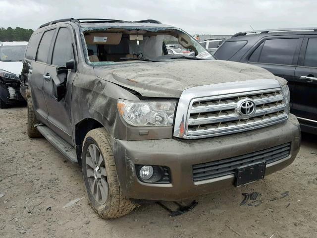 5TDKY5G15DS047766 - 2013 TOYOTA SEQUOIA LI GRAY photo 1