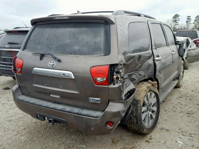 5TDKY5G15DS047766 - 2013 TOYOTA SEQUOIA LI GRAY photo 4