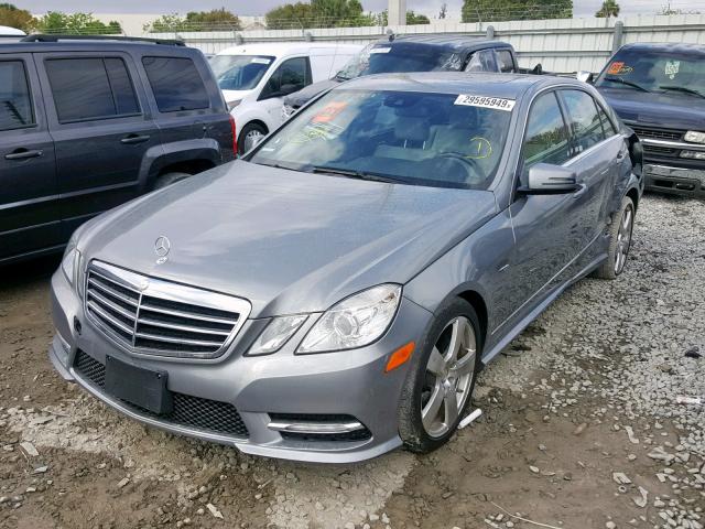 WDDHF5KB4CA651049 - 2012 MERCEDES-BENZ E 350 GRAY photo 2