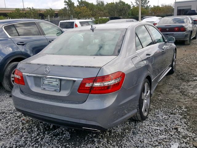 WDDHF5KB4CA651049 - 2012 MERCEDES-BENZ E 350 GRAY photo 4