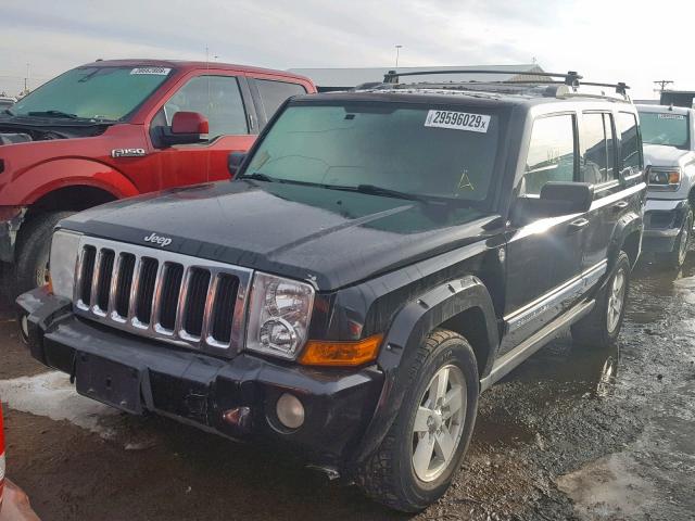 1J8HG58226C299251 - 2006 JEEP COMMANDER BLACK photo 2