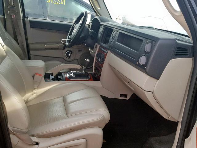 1J8HG58226C299251 - 2006 JEEP COMMANDER BLACK photo 5