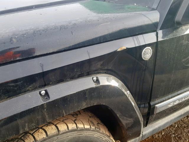 1J8HG58226C299251 - 2006 JEEP COMMANDER BLACK photo 9