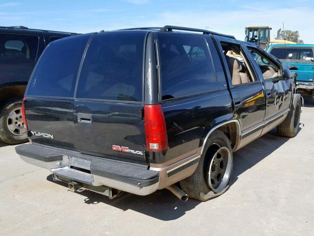 1GKEC13R4VJ736247 - 1997 GMC YUKON BLACK photo 4