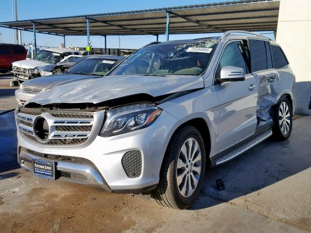 4JGDF6EEXHA804301 - 2017 MERCEDES-BENZ GLS 450 4M SILVER photo 2