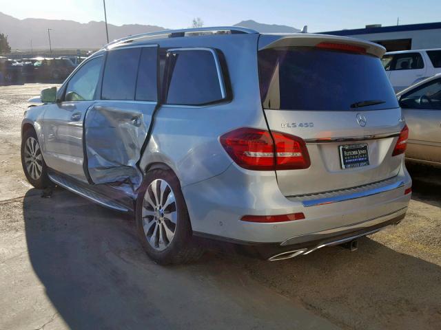 4JGDF6EEXHA804301 - 2017 MERCEDES-BENZ GLS 450 4M SILVER photo 3