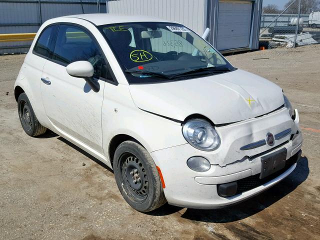 3C3CFFARXDT748151 - 2013 FIAT 500 POP WHITE photo 1