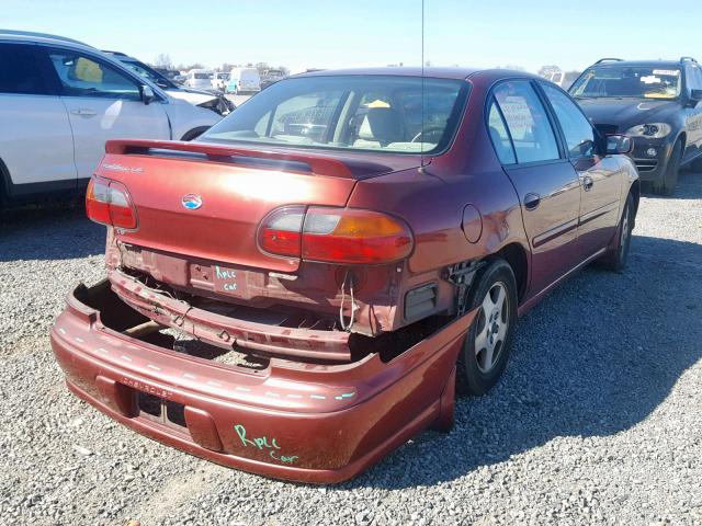 1G1NE52J32M698585 - 2002 CHEVROLET MALIBU LS 栗色 照片 4