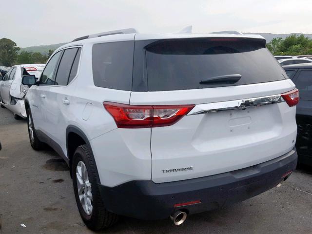 1GNERGKW2JJ205280 - 2018 CHEVROLET TRAVERSE L WHITE photo 3