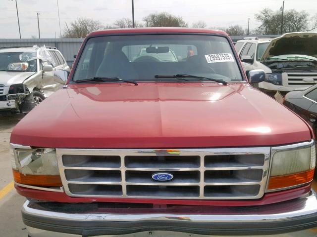 1FMEU15H3SLA22151 - 1995 FORD BRONCO U10 RED photo 7