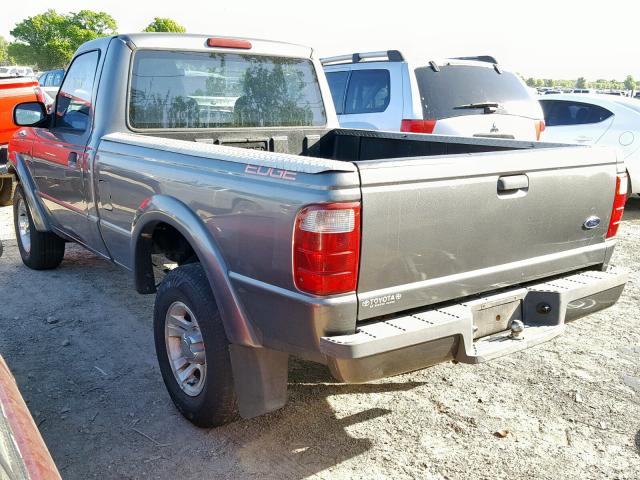 1FTYR10U94PB30079 - 2004 FORD RANGER GRAY photo 3