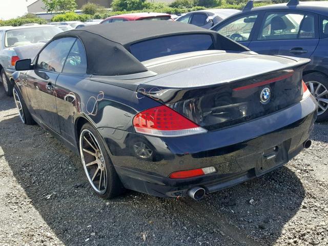 WBAEK73485B325043 - 2005 BMW 645 CI AUT BLACK photo 3