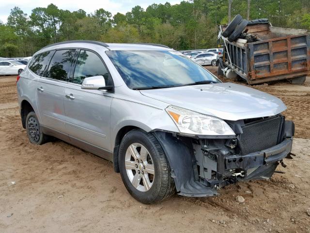 1GNKRGEDXCJ341155 - 2012 CHEVROLET TRAVERSE L SILVER photo 1