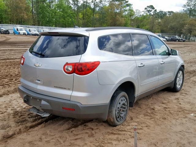 1GNKRGEDXCJ341155 - 2012 CHEVROLET TRAVERSE L SILVER photo 4