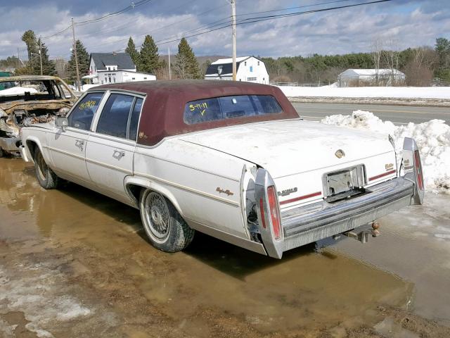 1G6DW51Y9KR733716 - 1989 CADILLAC BROUGHAM WHITE photo 3