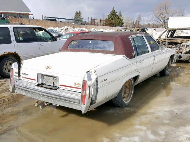 1G6DW51Y9KR733716 - 1989 CADILLAC BROUGHAM WHITE photo 4