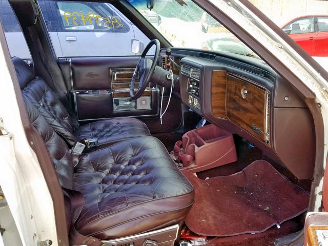 1G6DW51Y9KR733716 - 1989 CADILLAC BROUGHAM WHITE photo 5