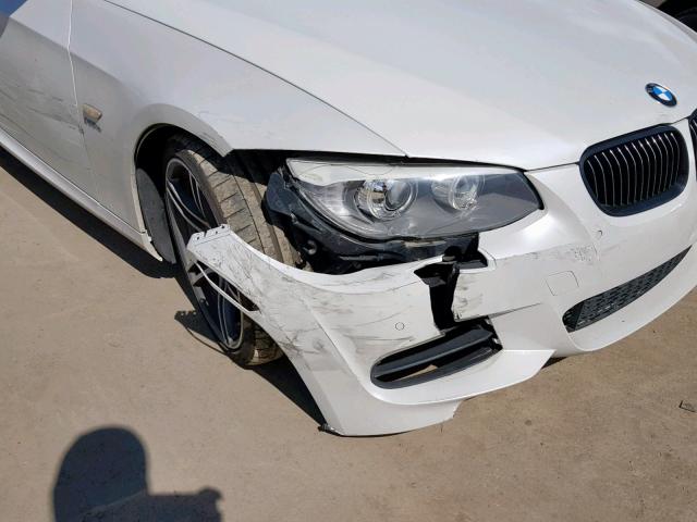 WBAKG1C57CJ217025 - 2012 BMW 335 I SULE WHITE photo 9