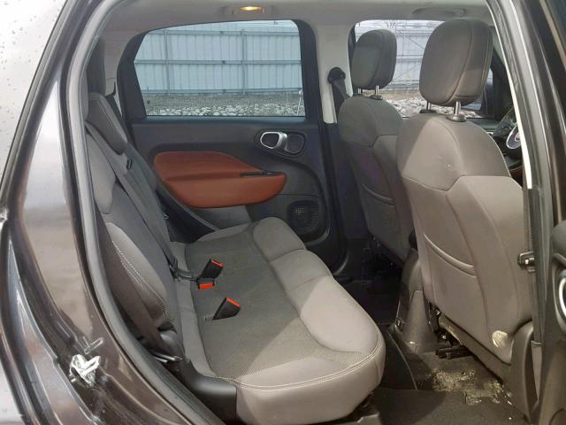 ZFBCFADH6EZ026318 - 2014 FIAT 500L TREKK GRAY photo 6