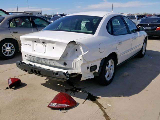 1FAFP55U34G105374 - 2004 FORD TAURUS SES WHITE photo 4