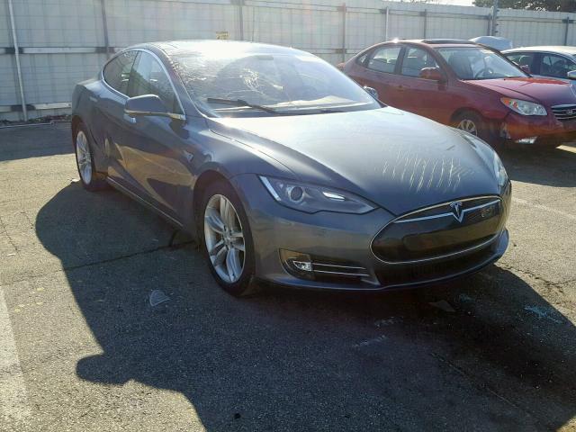 5YJSA1S19EFP33139 - 2014 TESLA MODEL S GRAY photo 1