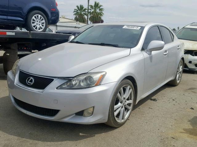 JTHBK262175032300 - 2007 LEXUS IS 250 SILVER photo 2