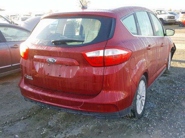 1FADP5CU5FL124044 - 2015 FORD C-MAX PREM RED photo 4