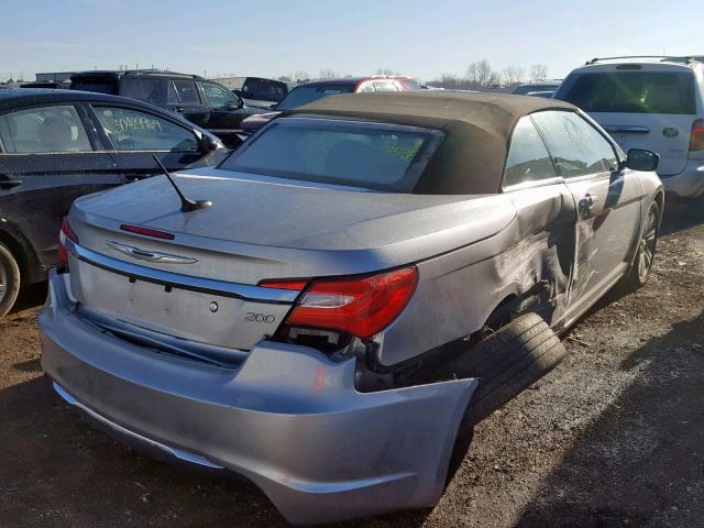 1C3BCBEB6EN137948 - 2014 CHRYSLER 200 TOURIN GRAY photo 4