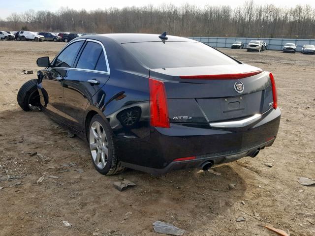 1G6AH5RX7D0177907 - 2013 CADILLAC ATS LUXURY BLACK photo 3