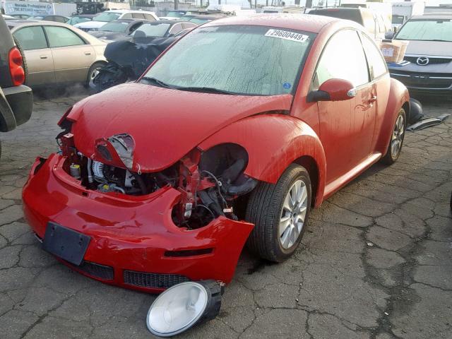 3VWPG31C48M516503 - 2008 VOLKSWAGEN NEW BEETLE წითელი ფოტო 2