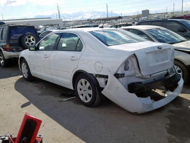 3FAHP06Z47R160418 - 2007 FORD FUSION S WHITE photo 3